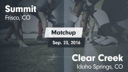 Matchup: Summit vs. Clear Creek  2016