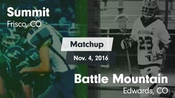 Matchup: Summit vs. Battle Mountain  2016