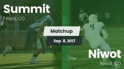 Matchup: Summit vs. Niwot  2017