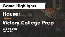 Hauser  vs Victory College Prep Game Highlights - Dec. 28, 2022