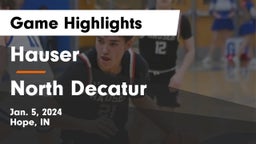 Hauser  vs North Decatur  Game Highlights - Jan. 5, 2024
