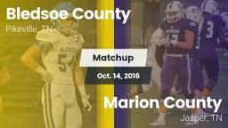 Matchup: Bledsoe County vs. Marion County  2016