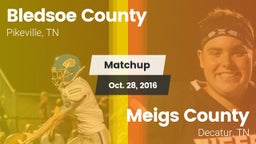 Matchup: Bledsoe County vs. Meigs County  2016