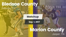 Matchup: Bledsoe County vs. Marion County  2017