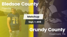 Matchup: Bledsoe County vs. Grundy County  2018