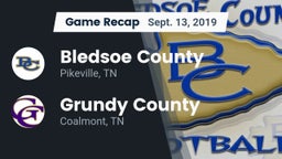 Recap: Bledsoe County  vs. Grundy County  2019
