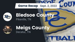 Recap: Bledsoe County  vs. Meigs County  2022