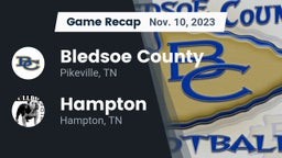 Recap: Bledsoe County  vs. Hampton  2023