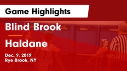 Blind Brook  vs Haldane  Game Highlights - Dec. 9, 2019