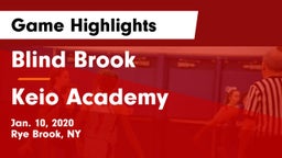 Blind Brook  vs Keio Academy Game Highlights - Jan. 10, 2020