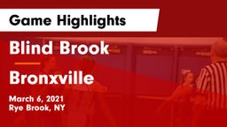 Blind Brook  vs Bronxville  Game Highlights - March 6, 2021