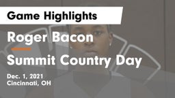 Roger Bacon  vs Summit Country Day Game Highlights - Dec. 1, 2021