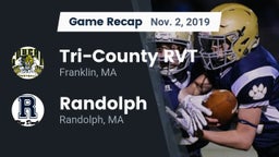 Recap: Tri-County RVT  vs. Randolph  2019