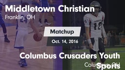 Matchup: Middletown Christian vs. Columbus Crusaders Youth Sports 2016