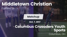 Matchup: Middletown Christian vs. Columbus Crusaders Youth Sports 2017