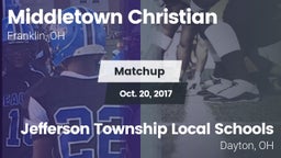 Matchup: Middletown Christian vs. Jefferson Township Local Schools 2017