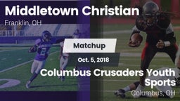 Matchup: Middletown Christian vs. Columbus Crusaders Youth Sports 2018