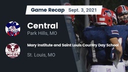 Recap: Central  vs. Mary Institute and Saint Louis Country Day School 2021