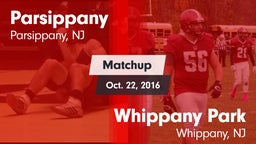 Matchup: Parsippany vs. Whippany Park  2016