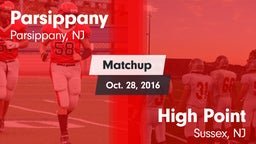 Matchup: Parsippany vs. High Point  2016