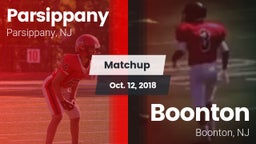 Matchup: Parsippany vs. Boonton  2018