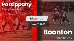 Matchup: Parsippany vs. Boonton  2020