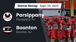 Recap: Parsippany  vs. Boonton  2022
