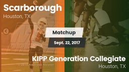 Matchup: Scarborough vs. KIPP Generation Collegiate 2017
