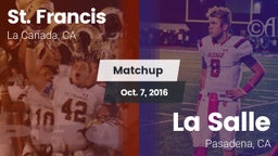 Matchup: St. Francis vs. La Salle  2016