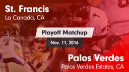Matchup: St. Francis vs. Palos Verdes  2016