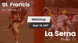 Matchup: St. Francis vs. La Serna  2017