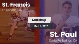 Matchup: St. Francis vs. St. Paul  2017