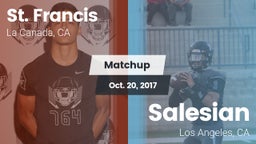 Matchup: St. Francis vs. Salesian  2017