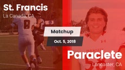 Matchup: St. Francis vs. Paraclete  2018