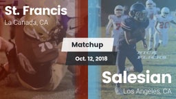 Matchup: St. Francis vs. Salesian  2018