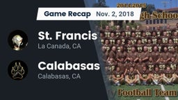 Recap: St. Francis  vs. Calabasas  2018