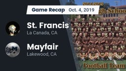 Recap: St. Francis  vs. Mayfair  2019