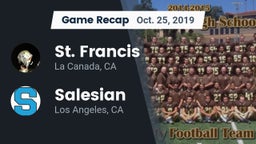 Recap: St. Francis  vs. Salesian  2019