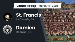 Recap: St. Francis  vs. Damien  2021