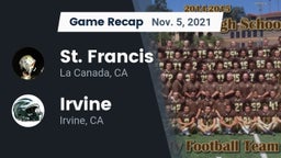 Recap: St. Francis  vs. Irvine  2021