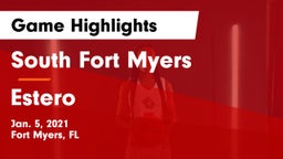 South Fort Myers  vs Estero  Game Highlights - Jan. 5, 2021