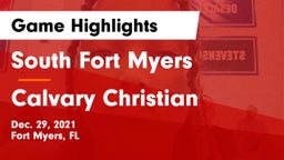 South Fort Myers  vs Calvary Christian  Game Highlights - Dec. 29, 2021