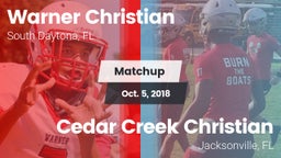 Matchup: Warner Christian vs. Cedar Creek Christian  2018