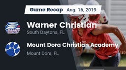 Recap: Warner Christian  vs. Mount Dora Christian Academy 2019