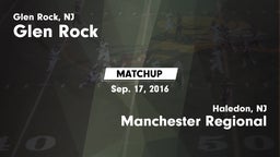 Matchup: Glen Rock vs. Manchester Regional  2016