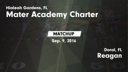 Matchup: Mater Academy Charte vs. Reagan  2016