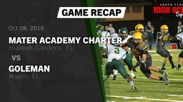 Recap: Mater Academy Charter  vs. Goleman  2016