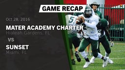 Recap: Mater Academy Charter  vs. Sunset  2016