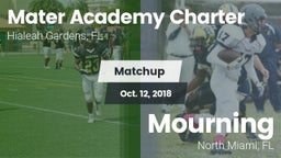 Matchup: Mater Academy Charte vs. Mourning  2018