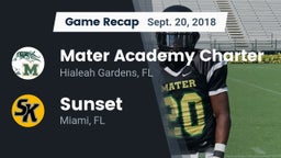 Recap: Mater Academy Charter  vs. Sunset  2018